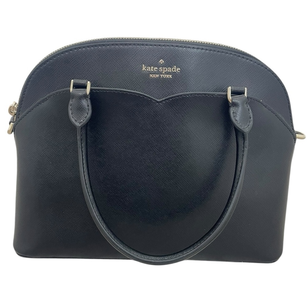 Black Leather Kate Spade Handbag